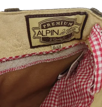 Premium Alpin de luxe Kurze Trachtlederhose für Kinder / Buben in der Größe 98/104 – Bild 3
