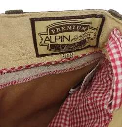 Premium Alpin de luxe Kurze Trachtlederhose für Kinder / Buben in der Größe 98/104 - Bild 3