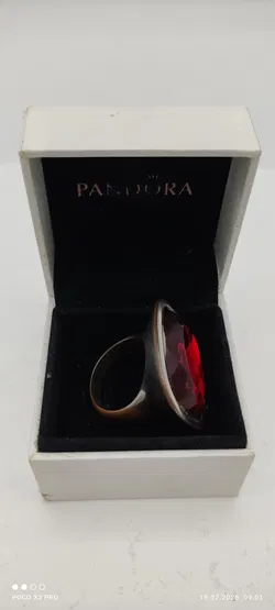 Vintage Ring mit rotem Stein - Bild 3