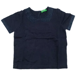 United Colors of Benetton Kindershirt dunkelblau Gr. 2Y - Bild 1