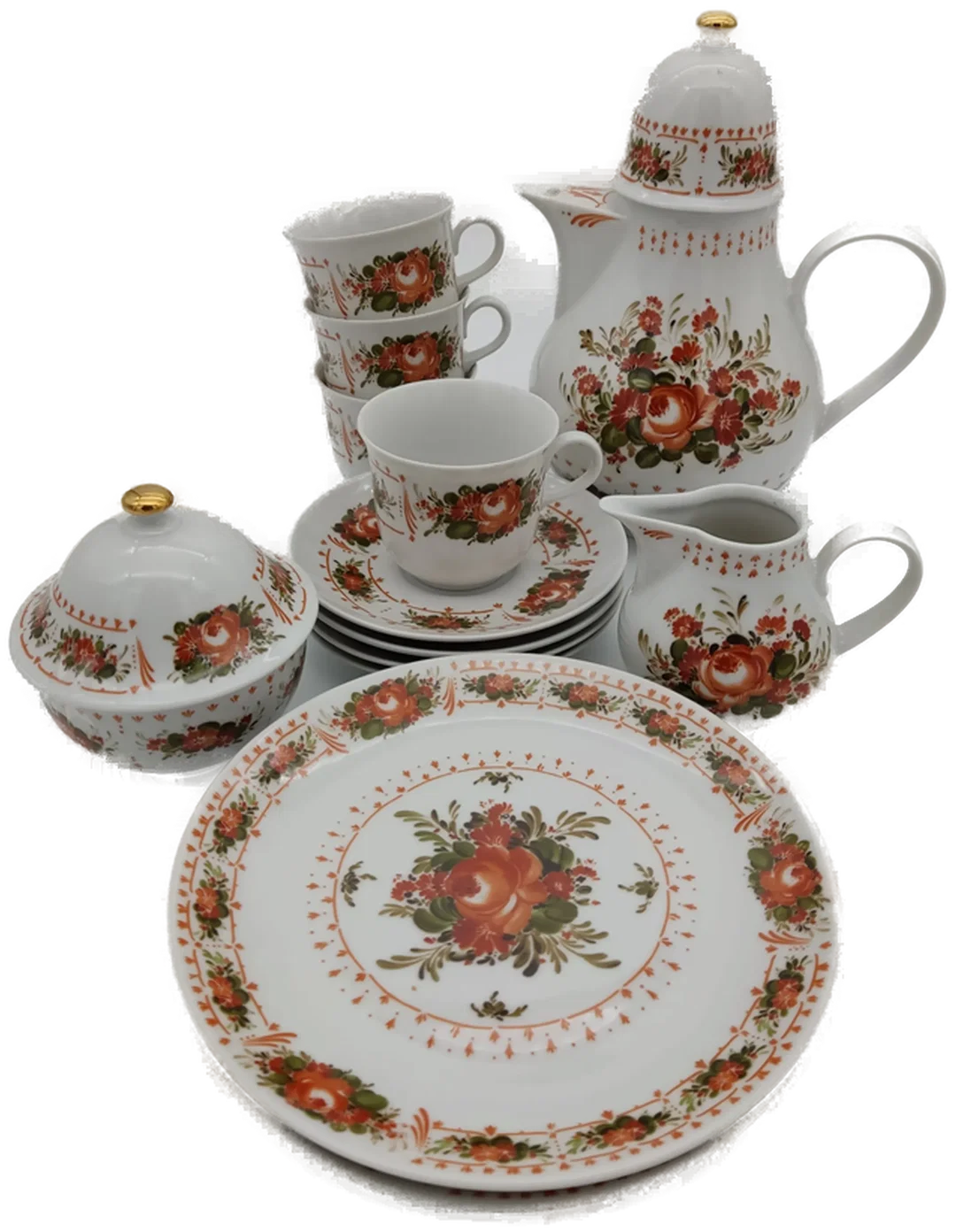 Kaffeeservice 4-Teilig Sonstige Porzellan | Retro-Charme – Bild 3