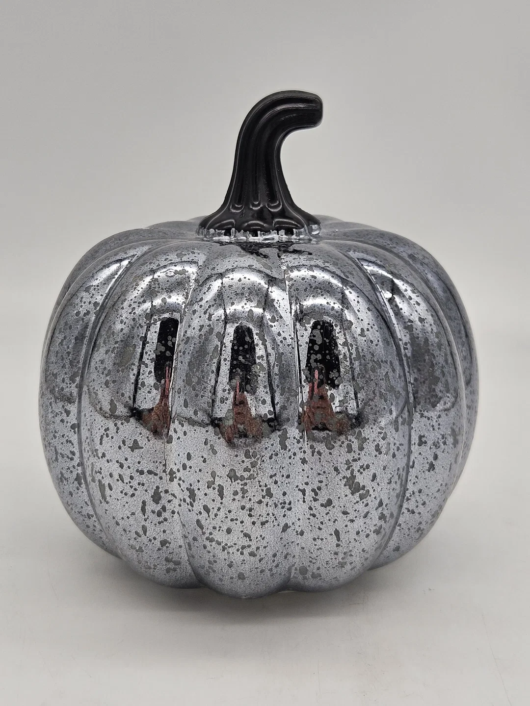 LED-Deko für Halloween "Kürbis silber" – Bild 2