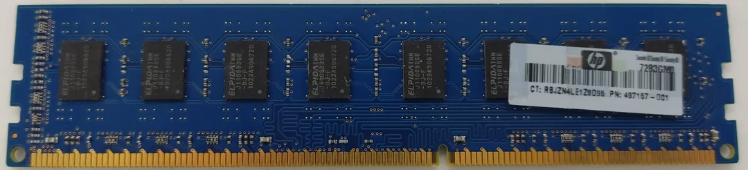 Elpida 2GB DDR3 2Rx8 PC3-10600U-9-10-B0 Arbeitsspeicher / RAM  – Bild 3