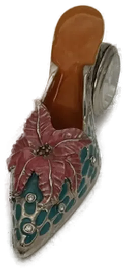 Miniatur Deko Schuh mit Uhr - Bild 2