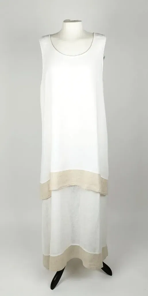 DS Maxikleid - Größe XL, 60% Leinen 40% Baumwolle - Bild 1