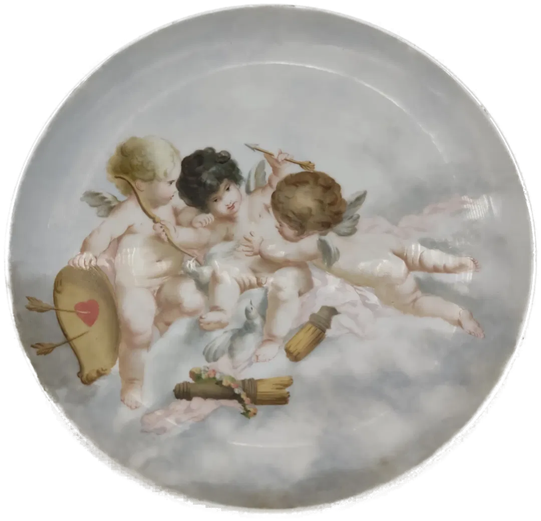 Sammel- Wandteller Porzellan Engelmotiv - Bild 3