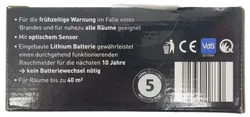 Rauchwarnmelder / Rauchmelder inkl. Batterie - Bild 5
