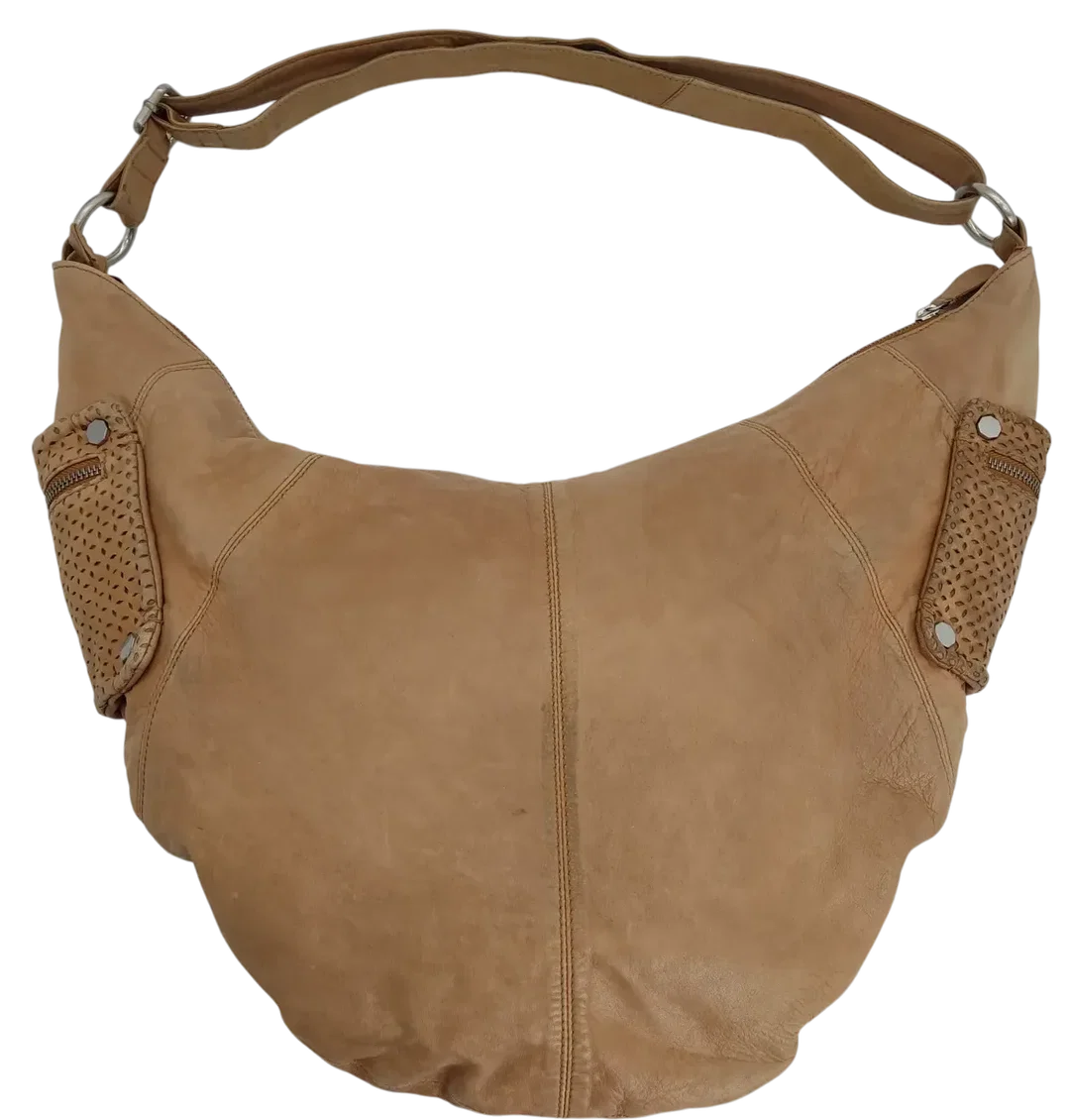 Steffi's Pick - ZOÉ LU Damen Leder Umhängetasche, braun – Bild 2