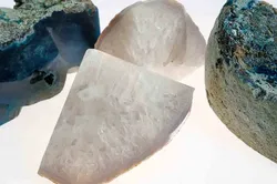 Große blaue und weiße Mineralsteine, Deko‑ und Sammler‑Set - Bild 4