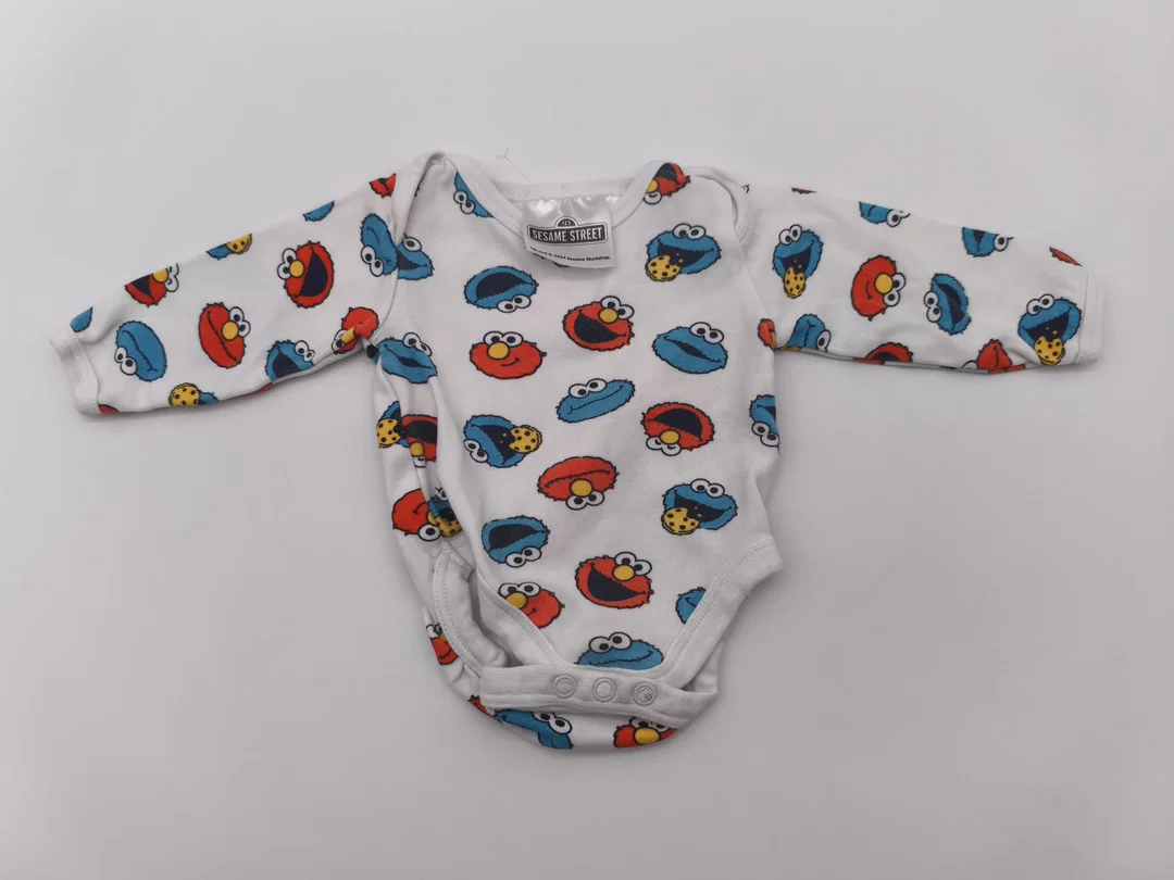 Langarm - Body "Sesamstraße", Baby, Gr. 50/56 – Bild 1