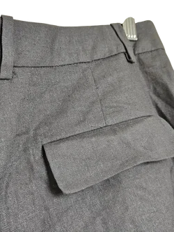 ZARA Damen Leinen-Shorts, grün - Gr. XL – Vorschau 3