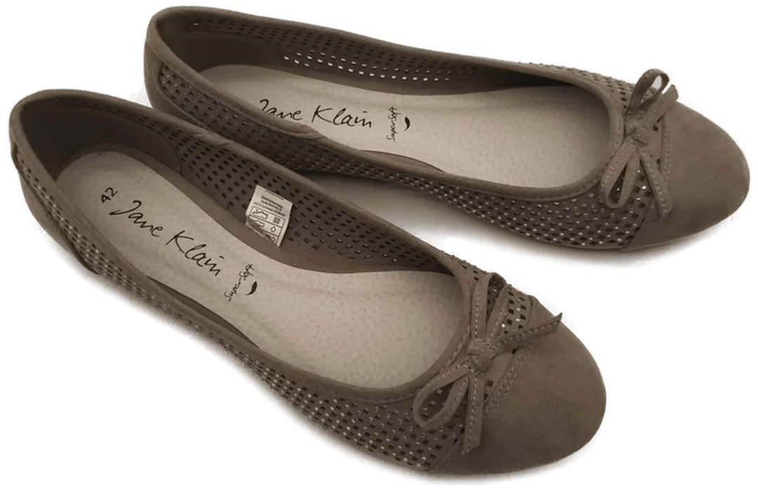 Jane Klain, Damenschuhe Ballerina, Gr. 42, Leder - Bild 1