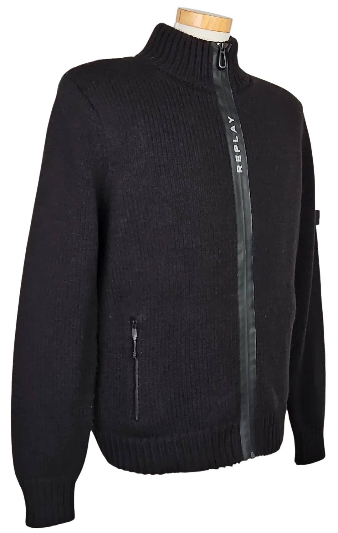 REPLAY Herren Wolljacke, schwarz - Gr. L  – Bild 2