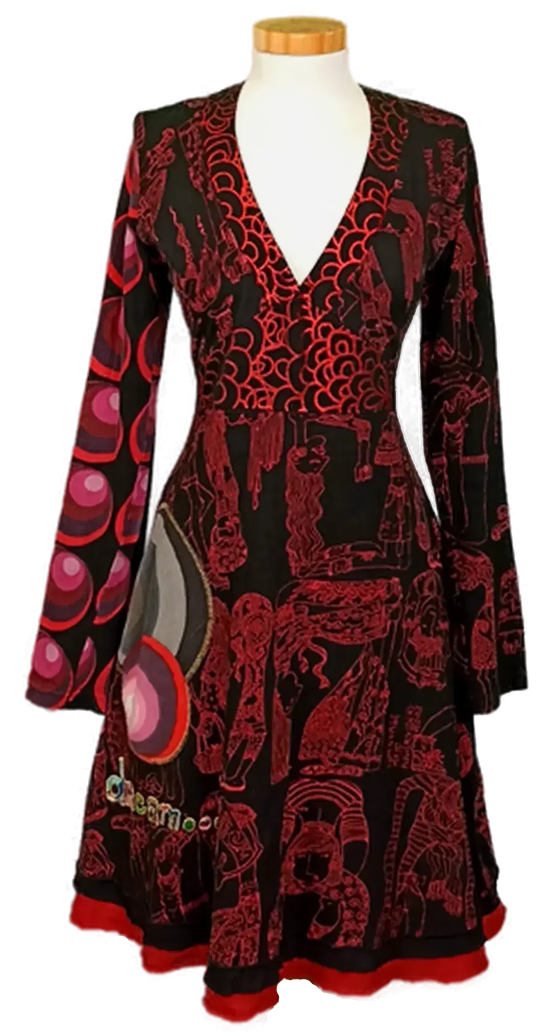 Desigual Damen Midikleid gemustert Gr. L - Bild 4