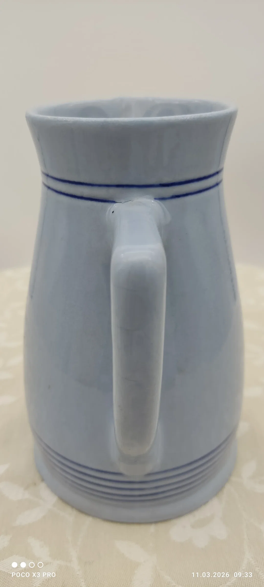 Lilien Porzellan Kanne, Höhe 14,6cm | Zeitloser Porzellan-Klassiker – Bild 4