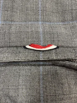 MONCLER Jacke Game Bleu mit Kapuze grau kariert Gr, 4 – Vorschau 9