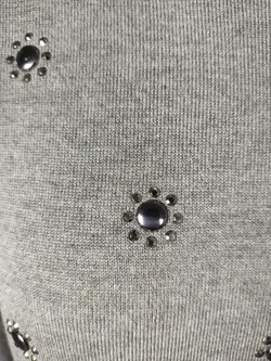 Rabe Damen-Pullover hellgrau mit Applikation - L / 40 - Bild 4