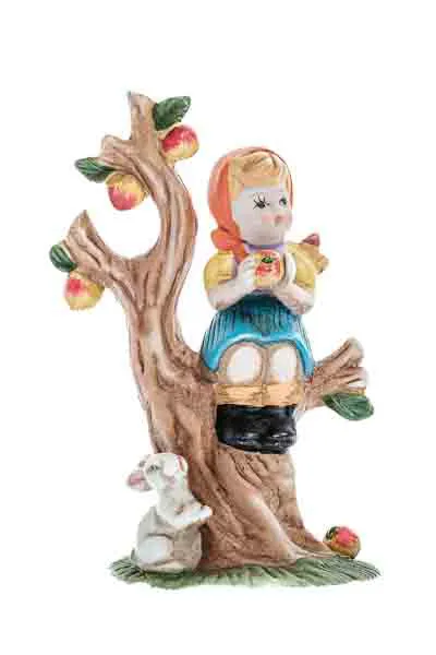 Figuren Mädchen im Apfelbaum  im Stil einer Hummel Figur - Bild 4