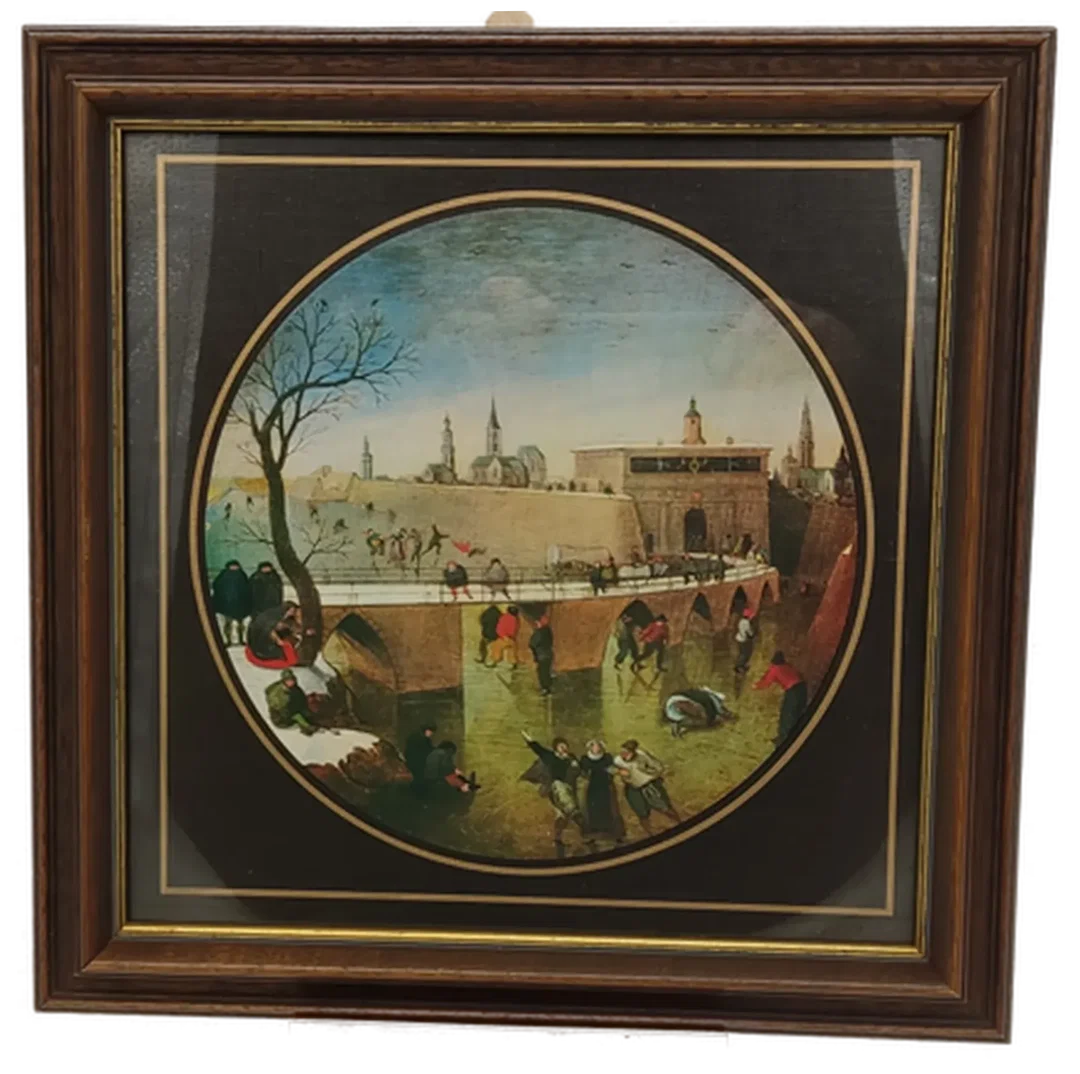 Bilder "Quartett der vier Jahreszeiten" Alte Drucke im Rahmen hinter Glas 35,5cm x 35,5cm – Bild 5