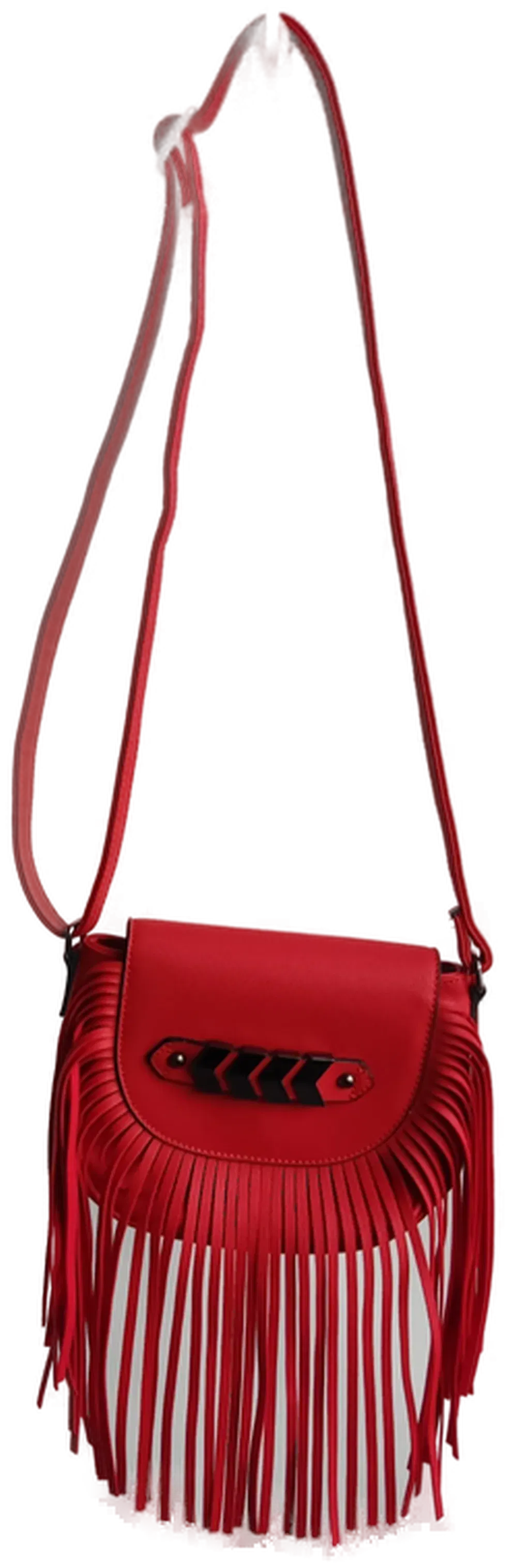 Jenny Fairy Damen Handtasche mit Fransen rot - Bild 4