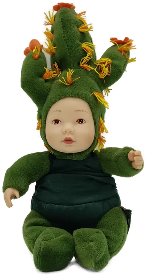 ANNE GEDDES Vintage Blumentopf-Baby, Puppe, Babykaktus - Bild 4