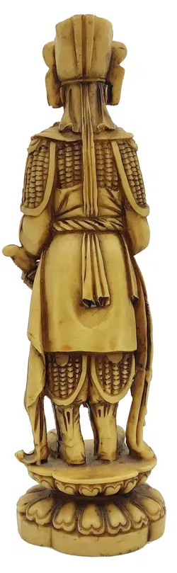 Dekorative asiatische Figurenskulptur - Gelehrter mit Schriftrolle - Bild 3