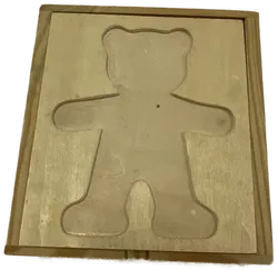 Ankleide Puzzle Bär aus Holz - ab 3 Jahren - Bild 1