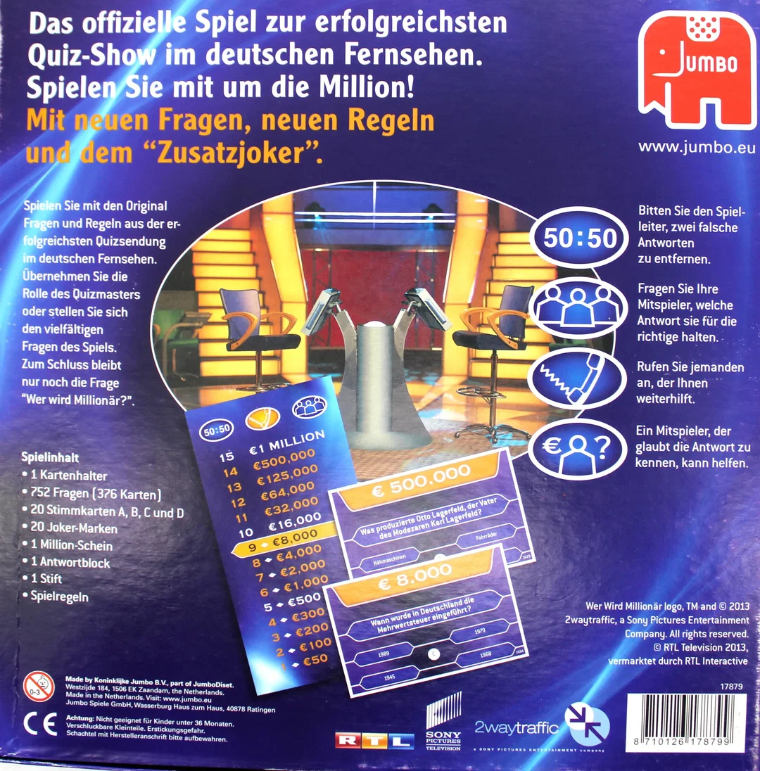 Wer wird Millionär – Das offizielle RTL Quizspiel (Jumbo, Neue Edition, signiert von Armin Assinger) – Bild 4
