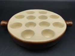 Fränzösische Vintage-Geschirr für Escargot-Schnecken von Emile Henry - Bild 3