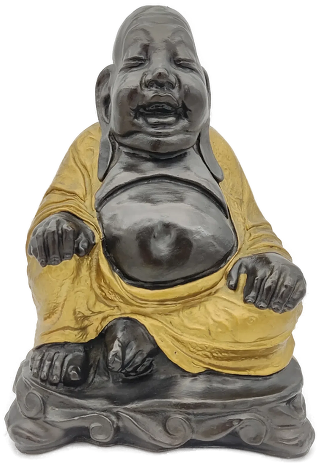 Sitzende Buddha-Statue, Kunststoff | Zen-Dekor - Bild 1