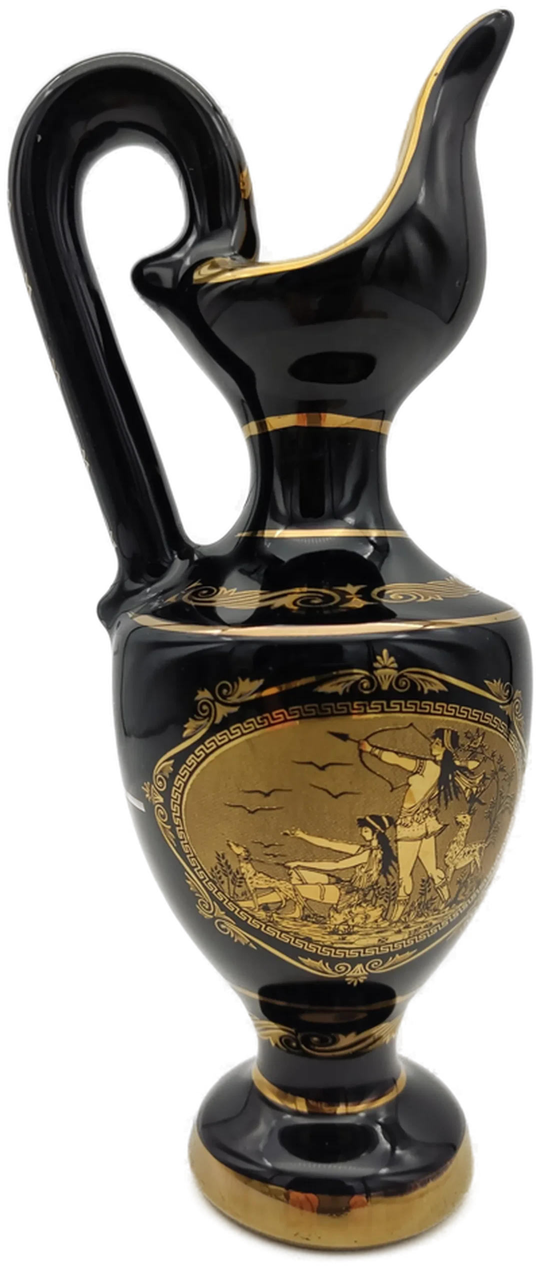 Kobaltblau Porzellanvase  24K Gold | Griechische Schatz - Bild 1