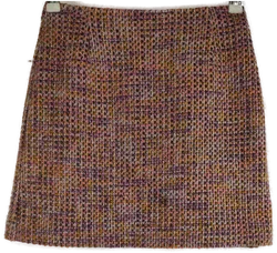 Damenrock EUR 34 Aus Mischfaser | Herbstlicher Tweed-Look – Vorschau 1