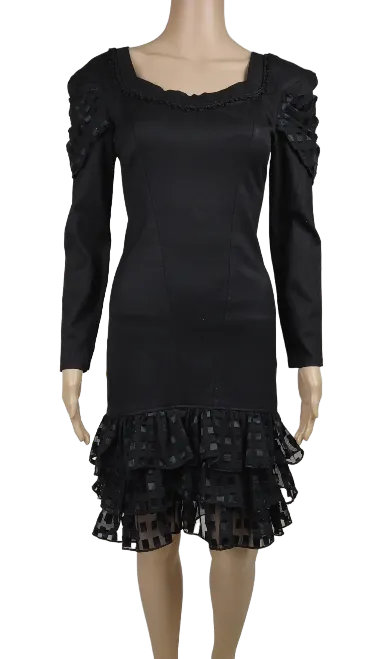 Led Zepp Paris Damen Kleid, schwarz - Gr. XS - Bild 1