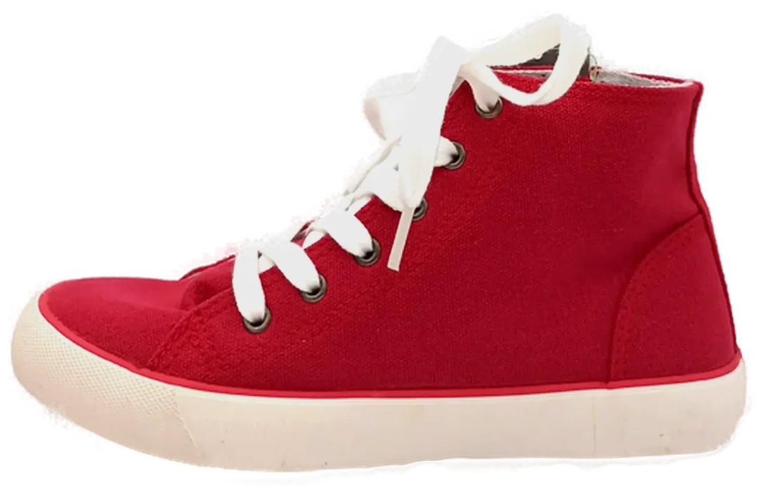 United Colors of Benetton Damen Sneakers rot Gr. 34 – Bild 3