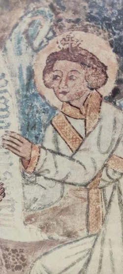 Wandbild Gabriel Erzengel | St. Jakobus-Fresko In Urschalling - Bild 3