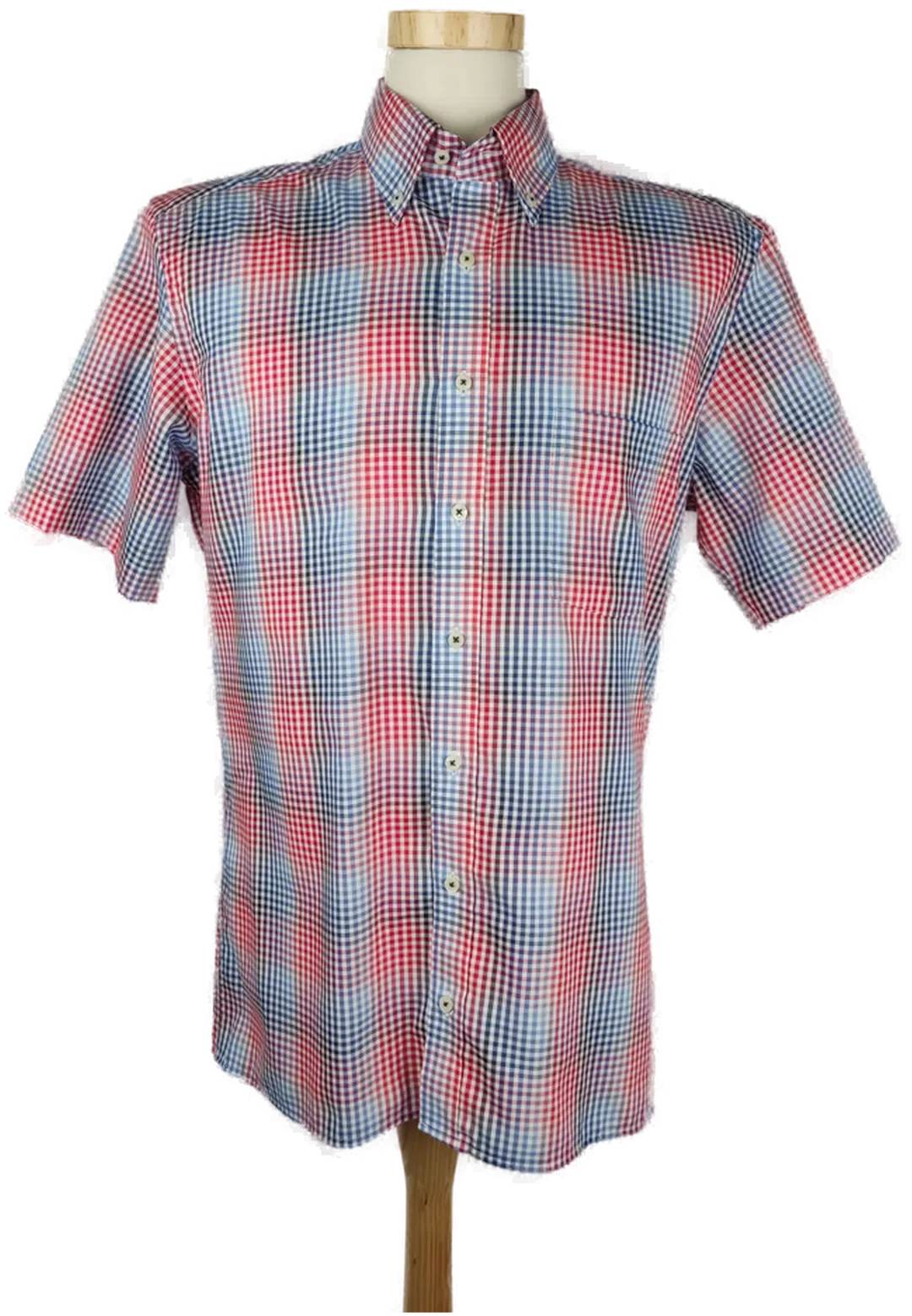 Eterna Herrenhemd kurzarm kariert - 40/ 15 3/4 - Bild 1