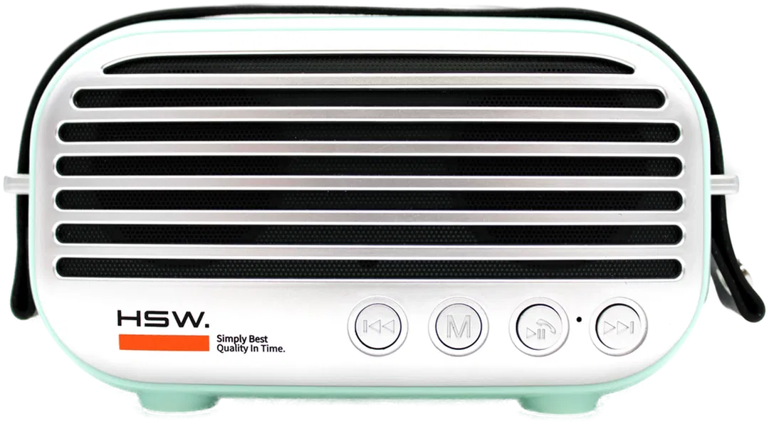 HSW Retro Bluetooth Lautsprecher mit Lederriemen - Bild 4
