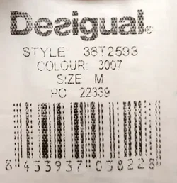 Desigual Damen Langarmshirt rot gemustert Gr. M - Bild 5