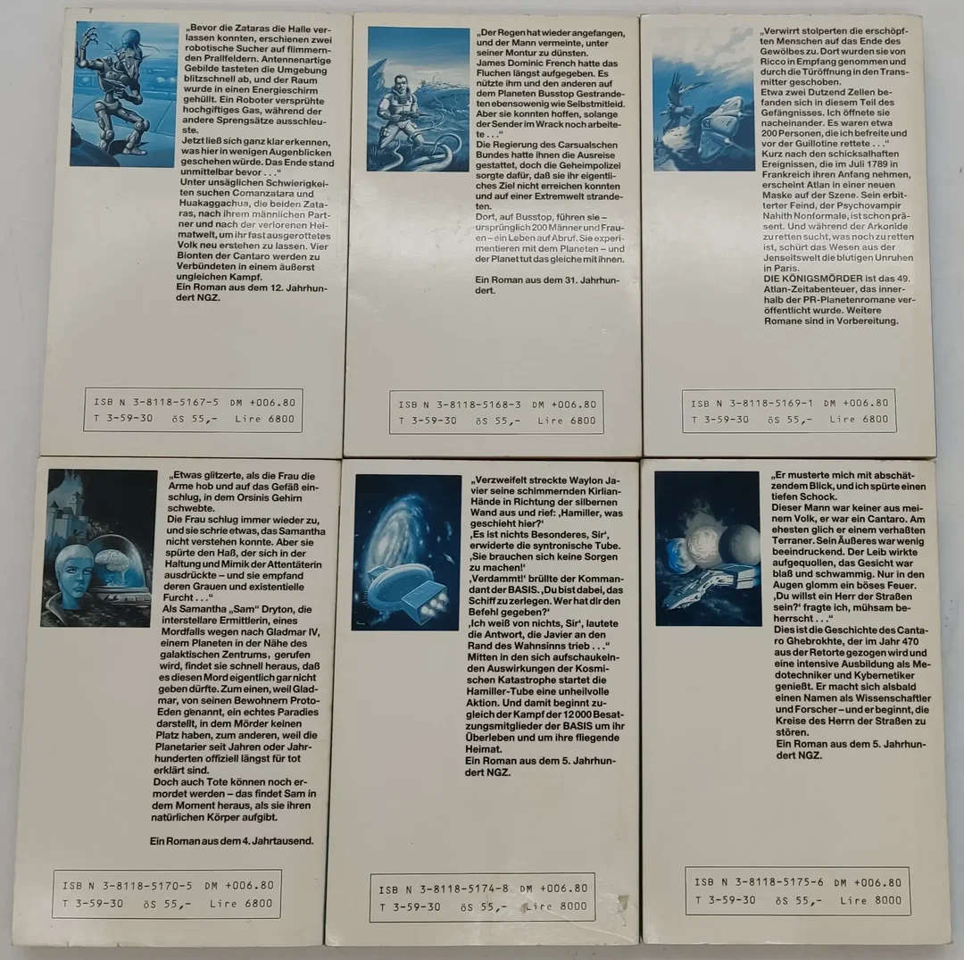 Bücher Moewig Perry Rhodan Planeten Romane Konvolut 6 Bände 319, 320, 321, 322, 326, 327 – Bild 3