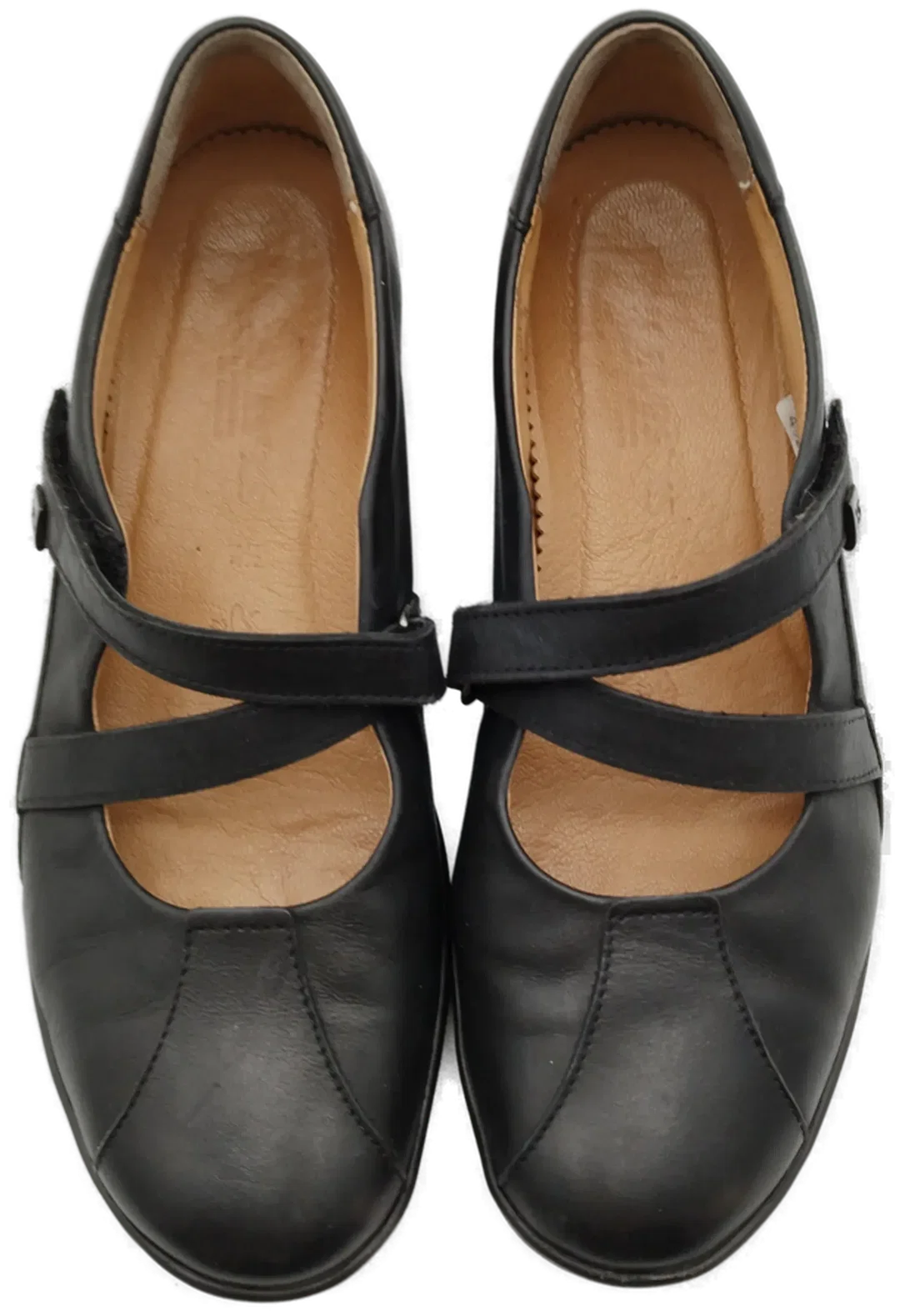 Ballerinas Hartjes Schwarz Leder Gr. 37,5 | Zeitloser Komfort – Bild 2