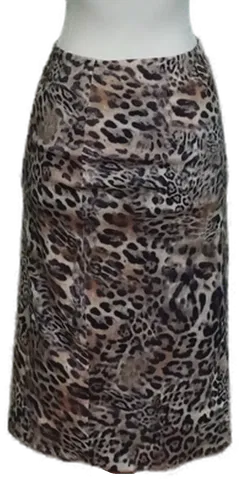 Marc Cain Damen Midikleid mit Leopardenprint in Braun/Beige, Gr. 36 - Bild 2