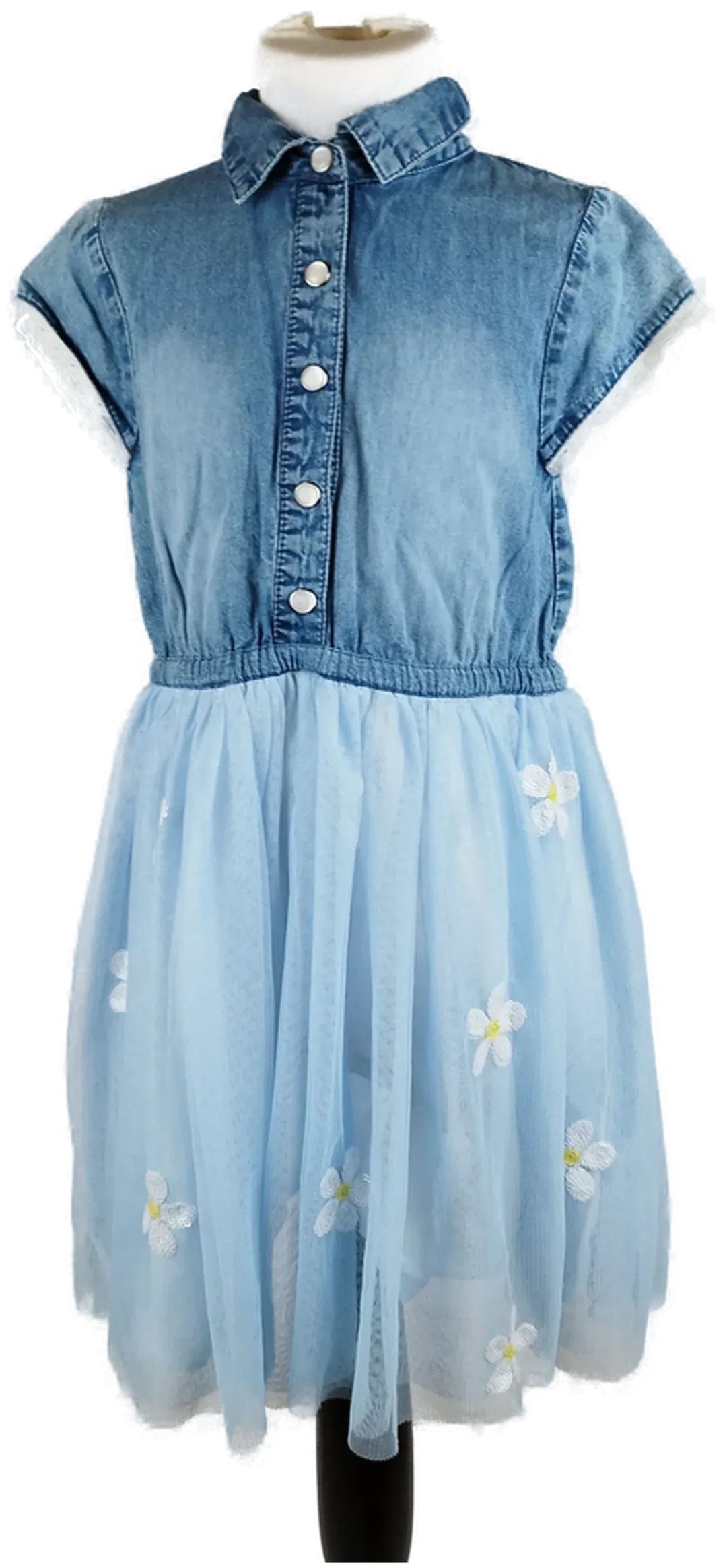 Topolino Kinder-Jeanskleid - Gr 128 / OT 100% Baumwolle - Bild 4