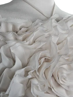 ZARA Damen Blumen-Bustier, cremeweiß - Gr. M / 38  - Bild 4