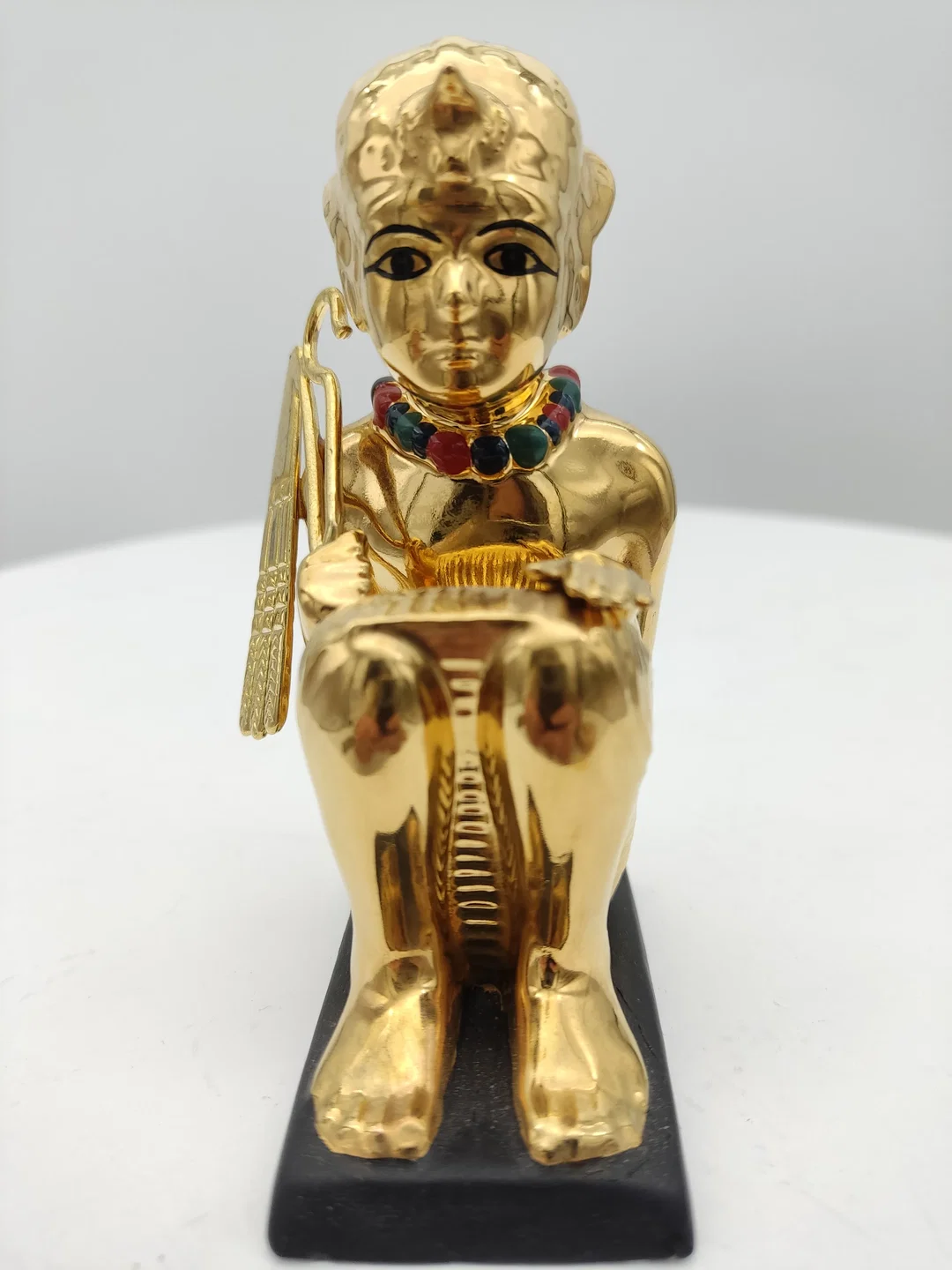 Goldener Hockender König Porzellan & Zertifikat von Franklin Mint | Limitierte Rarität - Bild 4