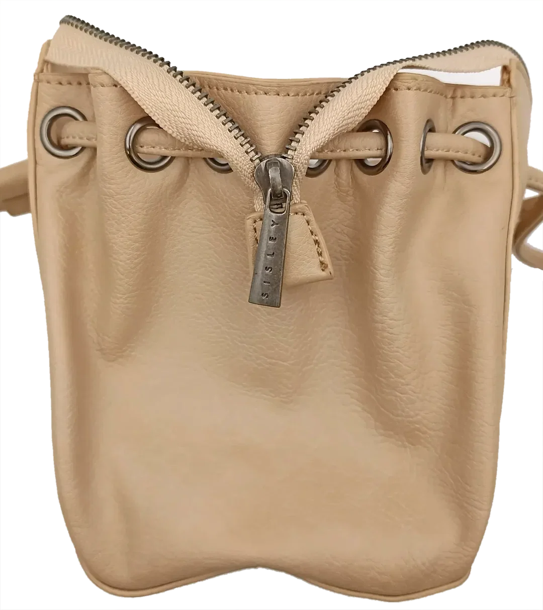 Sisley Damen Ledertasche beige – Bild 3