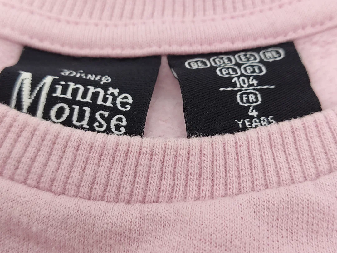 Minnie Mouse Kinder Sweater Kleid rosa Gr. 104 – Bild 2
