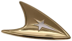 Star Trek, USS Enterprise Command Insignia badge, Franklin Mint, 925 Silber, seltenes Sammlerstück! – Vorschau 2