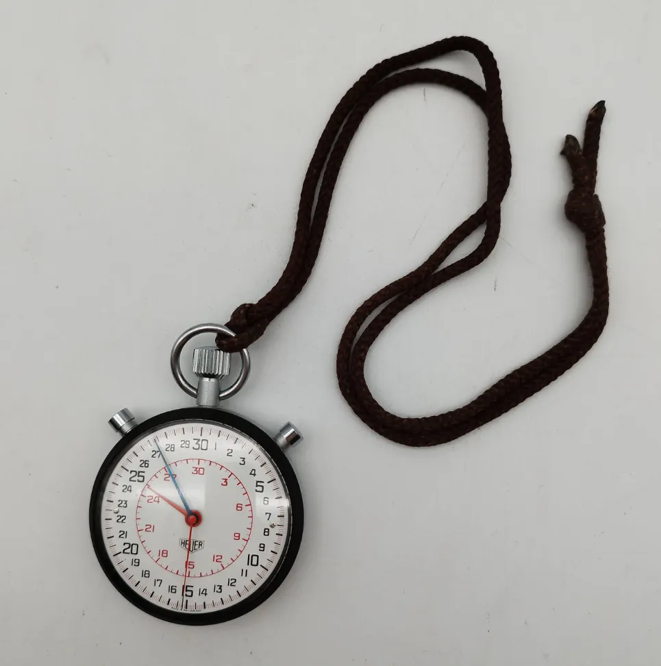 Heuer Stoppuhr mit Rattrapante Funktion - inkl. Täschchen - Bild 2