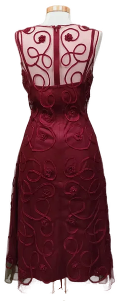 Niente Damen Maxikleid rot Gr. 38 - Bild 2
