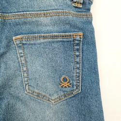 United Colors of Benetton, Kinder Jean, Gr. 98, blau  – Vorschau 2